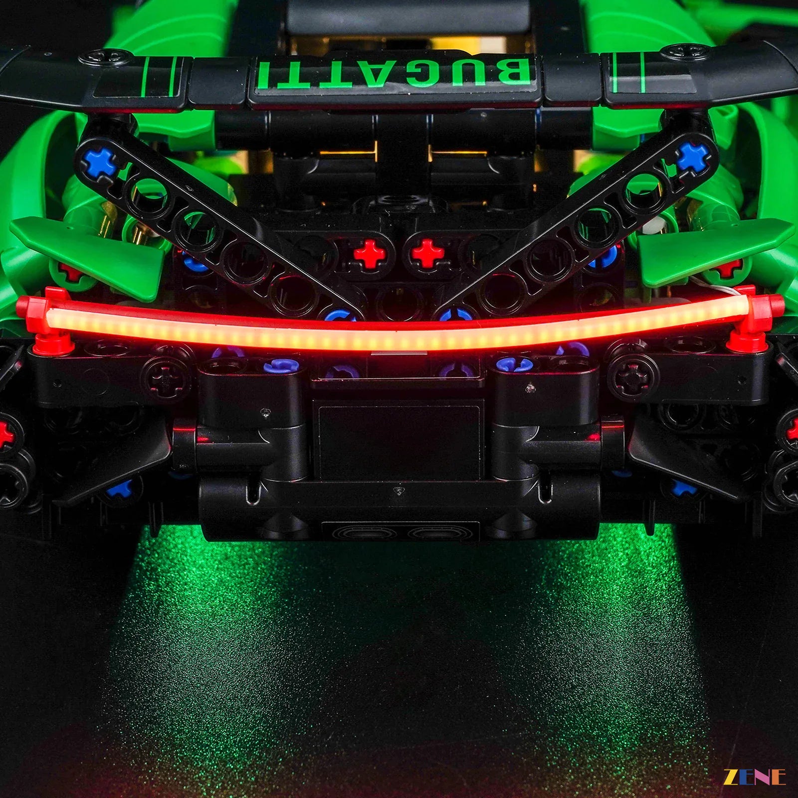 remote color dimming lighting mode - ZENE Bricks Light Kit for LEGO® Green Bugatti Chiron Pur Sport Hypercar #42241
