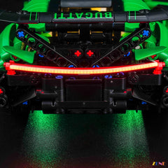 remote color dimming lighting mode - ZENE Bricks Light Kit for LEGO® Green Bugatti Chiron Pur Sport Hypercar #42241
