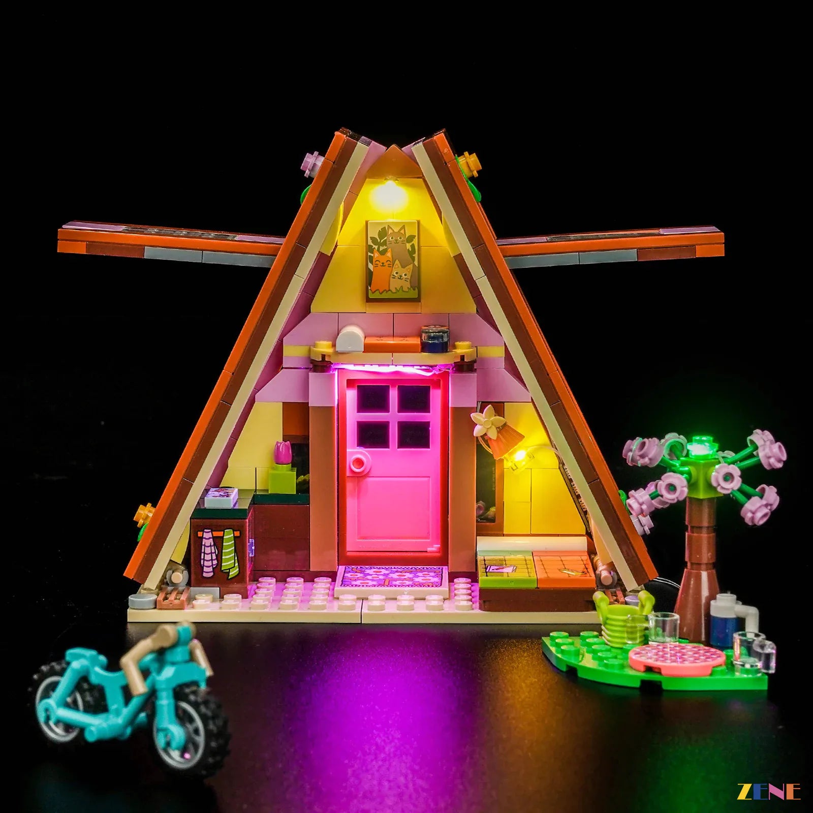 zene bricks Light Kit for Nature Glamping Cabin #42682