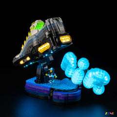 ice blue particle halo lighting - ZENE Bricks Light Kit for LEGO® Nike Air Max 95 #43025 Version2