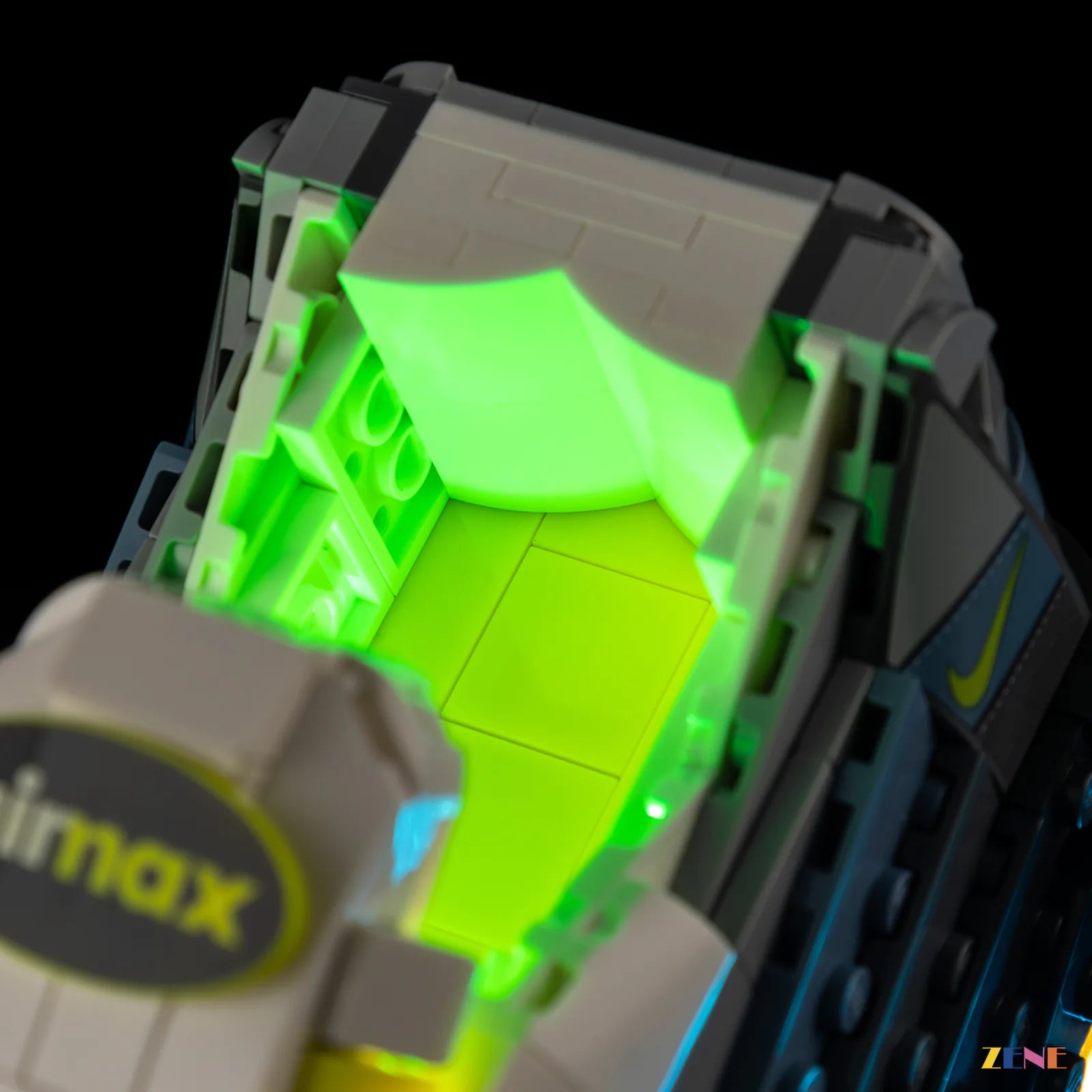 remote mode sneaker lighting scene - ZENE Bricks Light Kit for LEGO® Nike Air Max 95 #43025 Version2