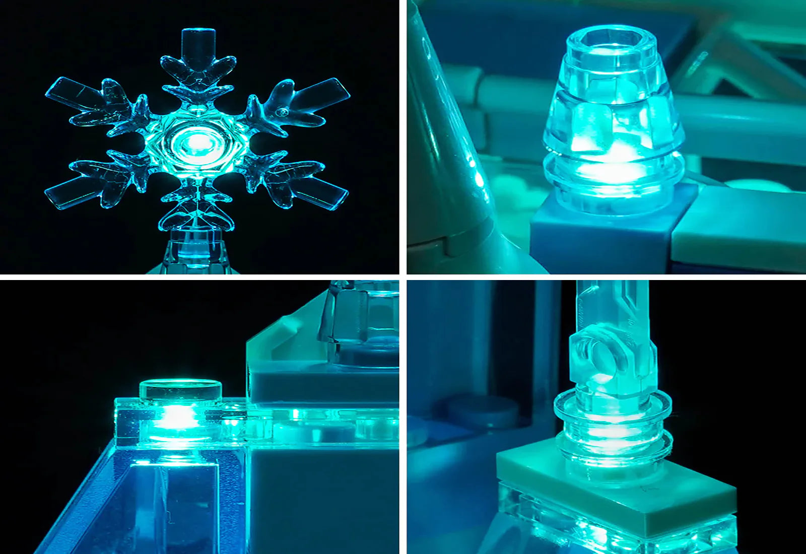 fairytale ice display LED kit - ZENE Bricks Light Kit for LEGO® Elsa's Ice Castle and Snow Ride Adventure #43281