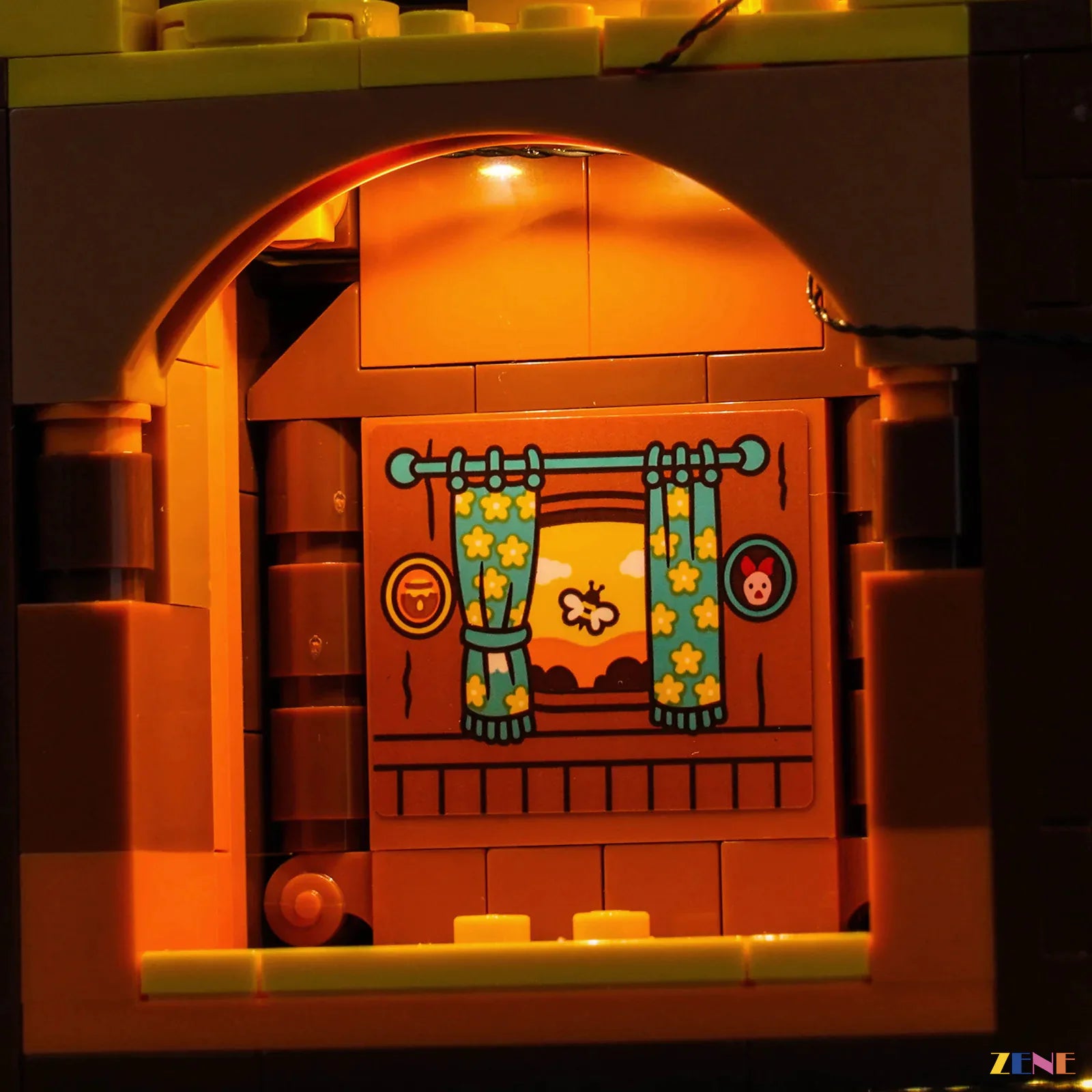 gentle bedtime story shelf glow - ZENE Bricks Light Kit for LEGO® Winnie the Pooh #43300