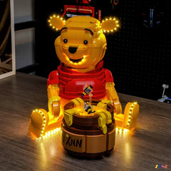 honey pot warm golden glow - ZENE Bricks Light Kit for LEGO® Winnie the Pooh #43300