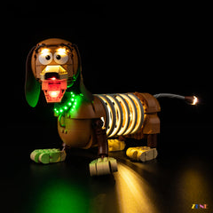 Disney collector bookend lighting upgrade - ZENE Bricks Light Kit for LEGO® Toy Story Slinky Dog Bookends #43301