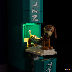 hidden wire clean display detail - ZENE Bricks Light Kit for LEGO® Toy Story Slinky Dog Bookends #43301
