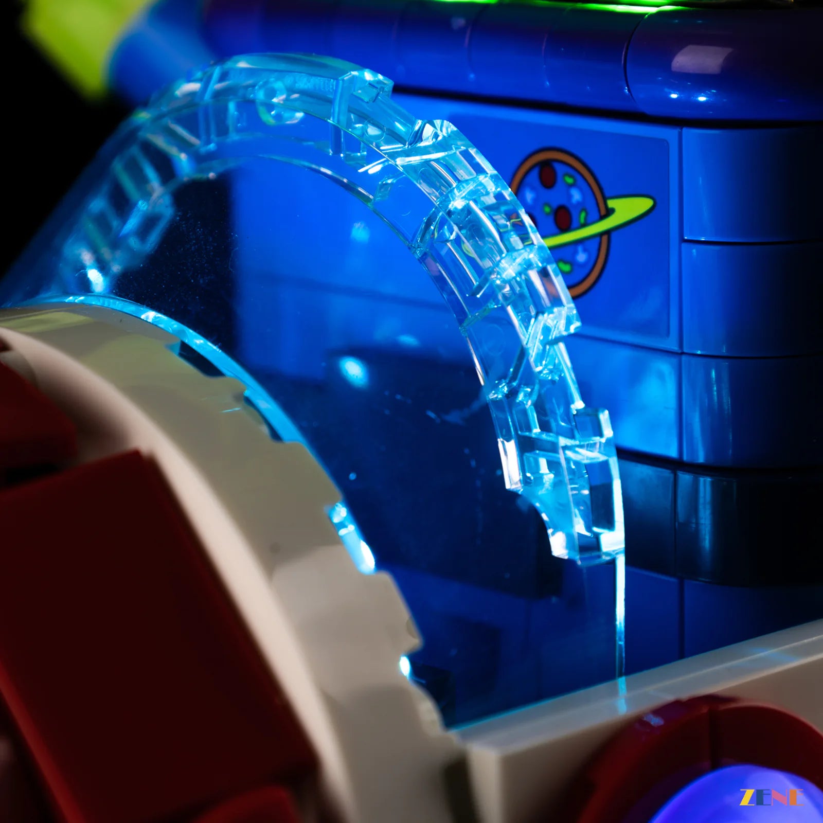 zene bricks Light Kit for Alien with Pizza Planet Rocket Ride #43307