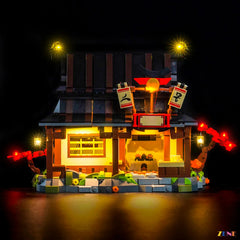 blacksmith workshop warm interior lighting - ZENE Bricks Light Kit for LEGO® Four Weapons Blacksmith 15th Anniversary #71858