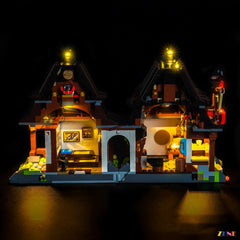 NINJAGO forge firelight ambiance - ZENE Bricks Light Kit for LEGO® Four Weapons Blacksmith 15th Anniversary #71858