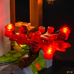 AFOL NINJAGO blacksmith showcase lights - ZENE Bricks Light Kit for LEGO® Four Weapons Blacksmith 15th Anniversary #71858