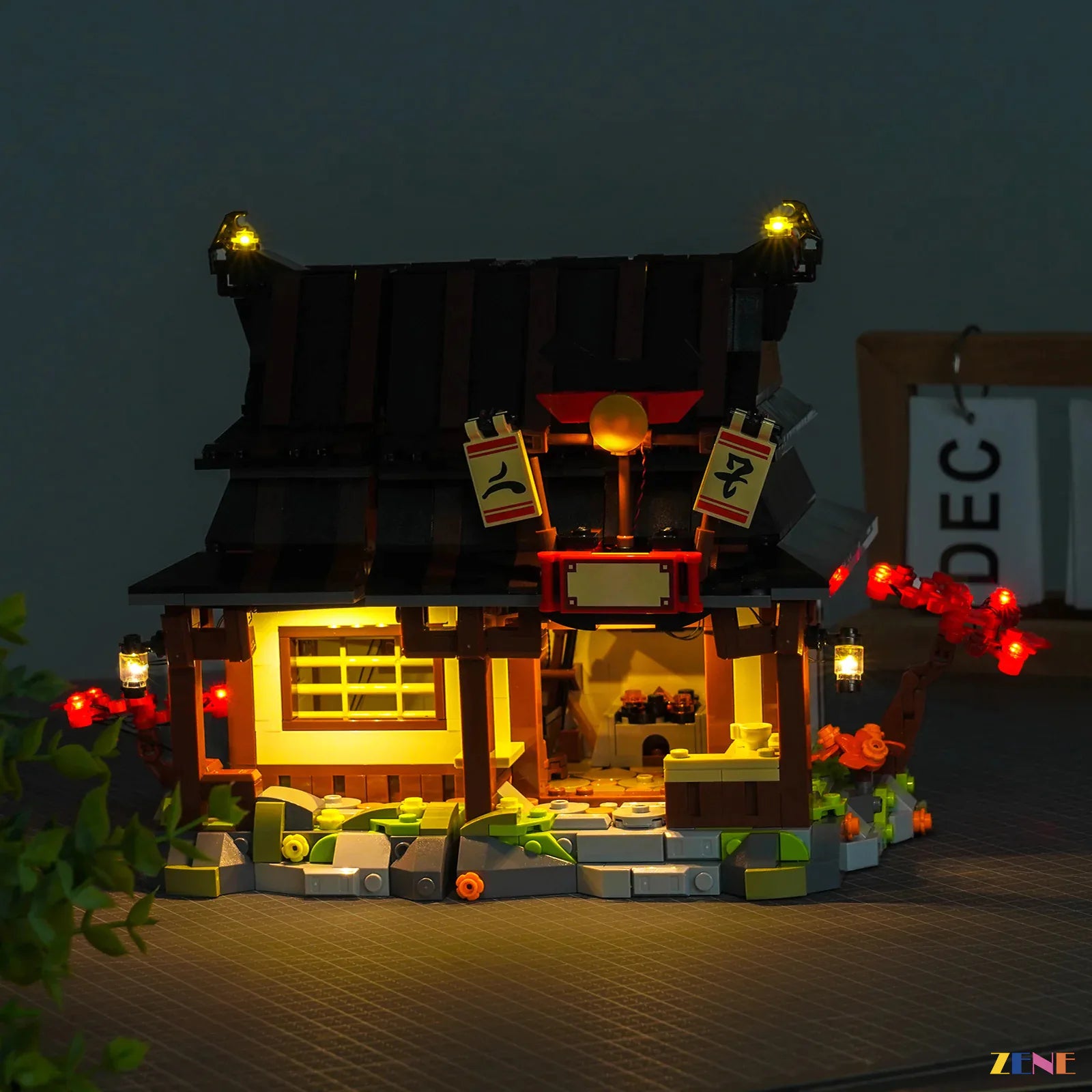 flickering forge flame display glow - ZENE Bricks Light Kit for LEGO® Four Weapons Blacksmith 15th Anniversary #71858