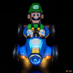 final sprint racing display glow - ZENE Bricks Light Kit for LEGO® Mario Kart Luigi and Mach 8 #72050