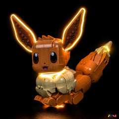 cute face gentle illumination effect - ZENE Bricks Light Kit for LEGO® Eevee #72151