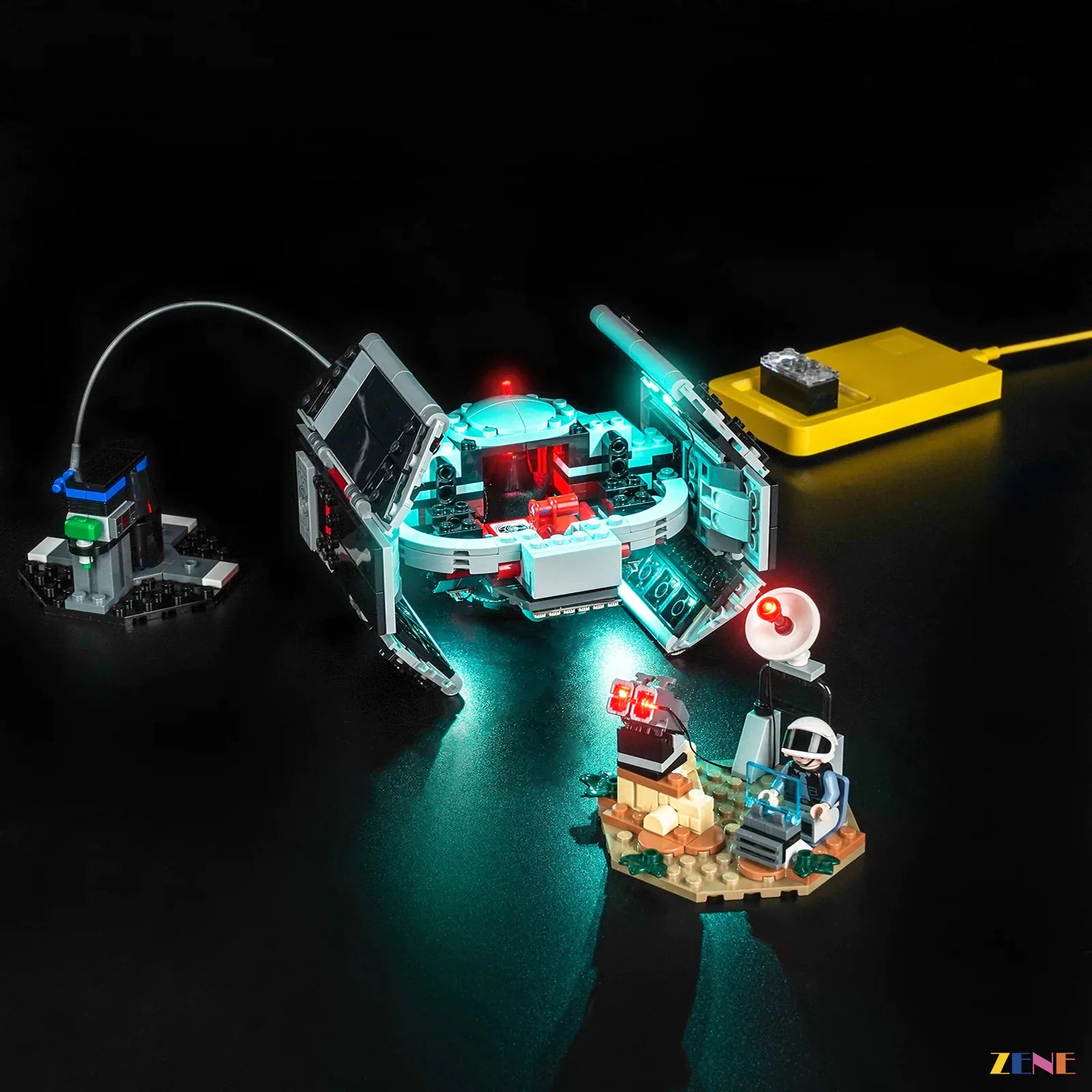 zene bricks Light Kit for SMART Play: Darth Vader's TIE Fighter #75421
