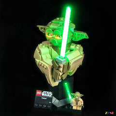 Force themed collectible illumination - ZENE Bricks Light Kit for LEGO® Yoda Bust #75438