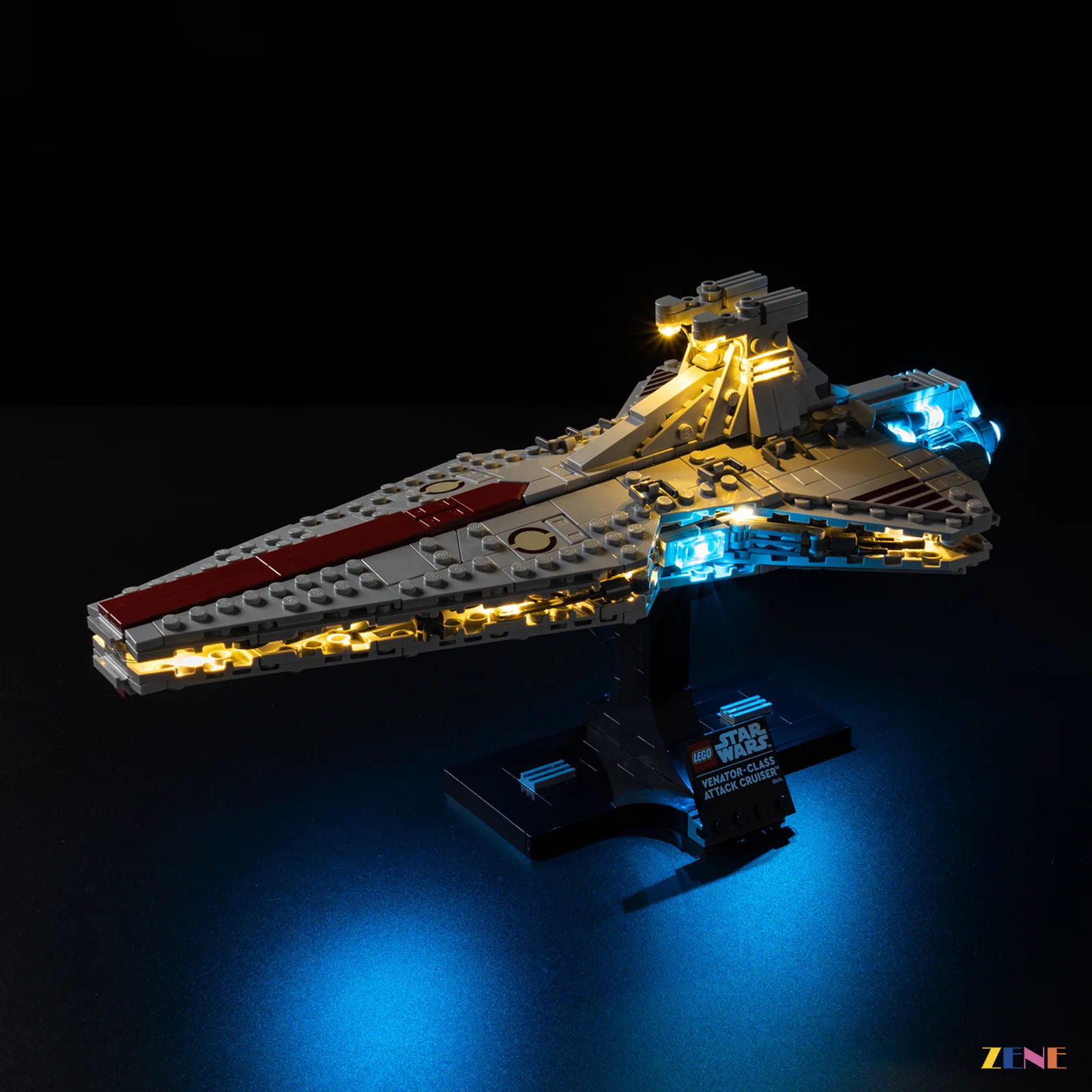 command bridge red accent glow - ZENE Bricks Light Kit for LEGO® Venator-Class Attack Cruiser #75441