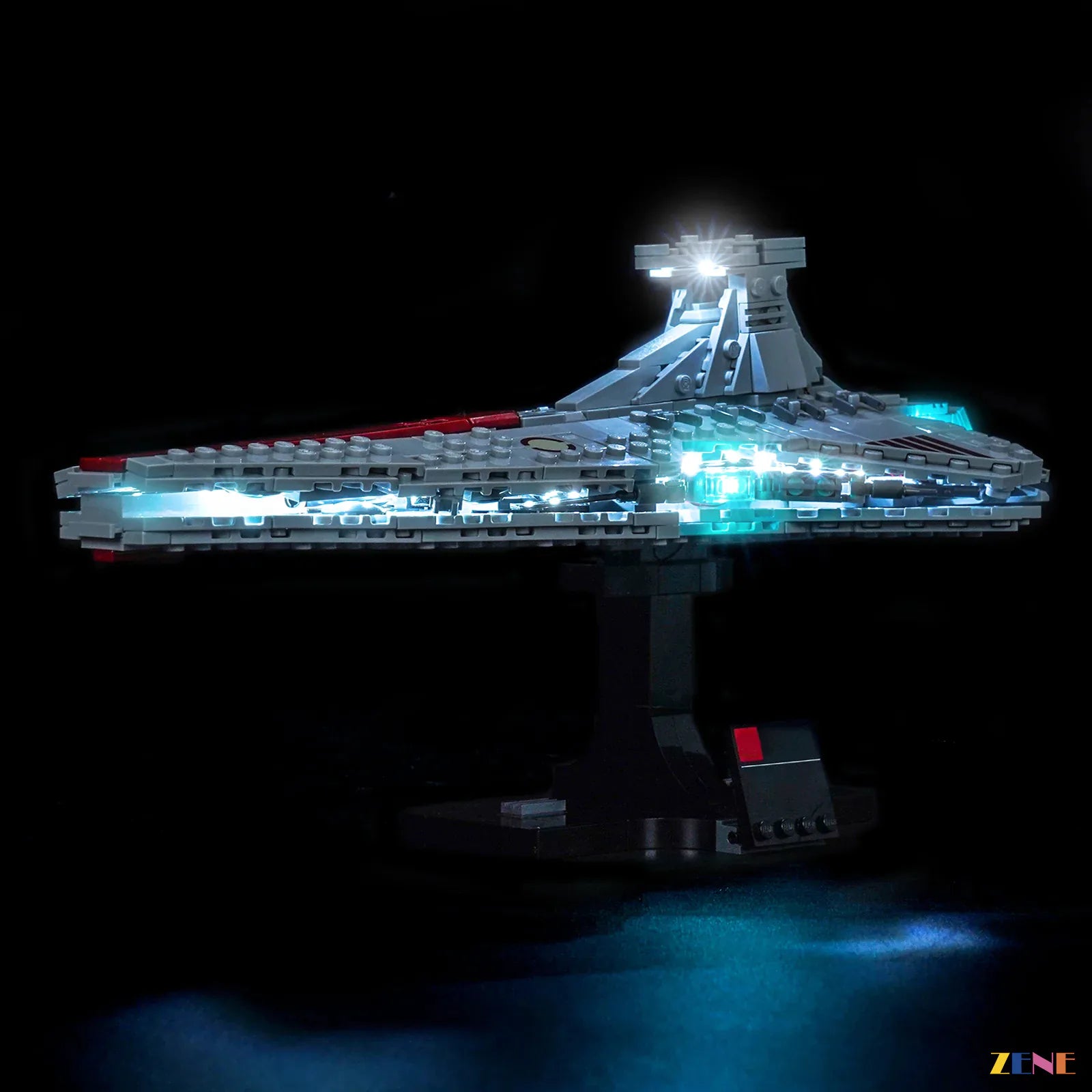 galactic fleet centerpiece night mode - ZENE Bricks Light Kit for LEGO® Venator-Class Attack Cruiser #75441 Ver.2