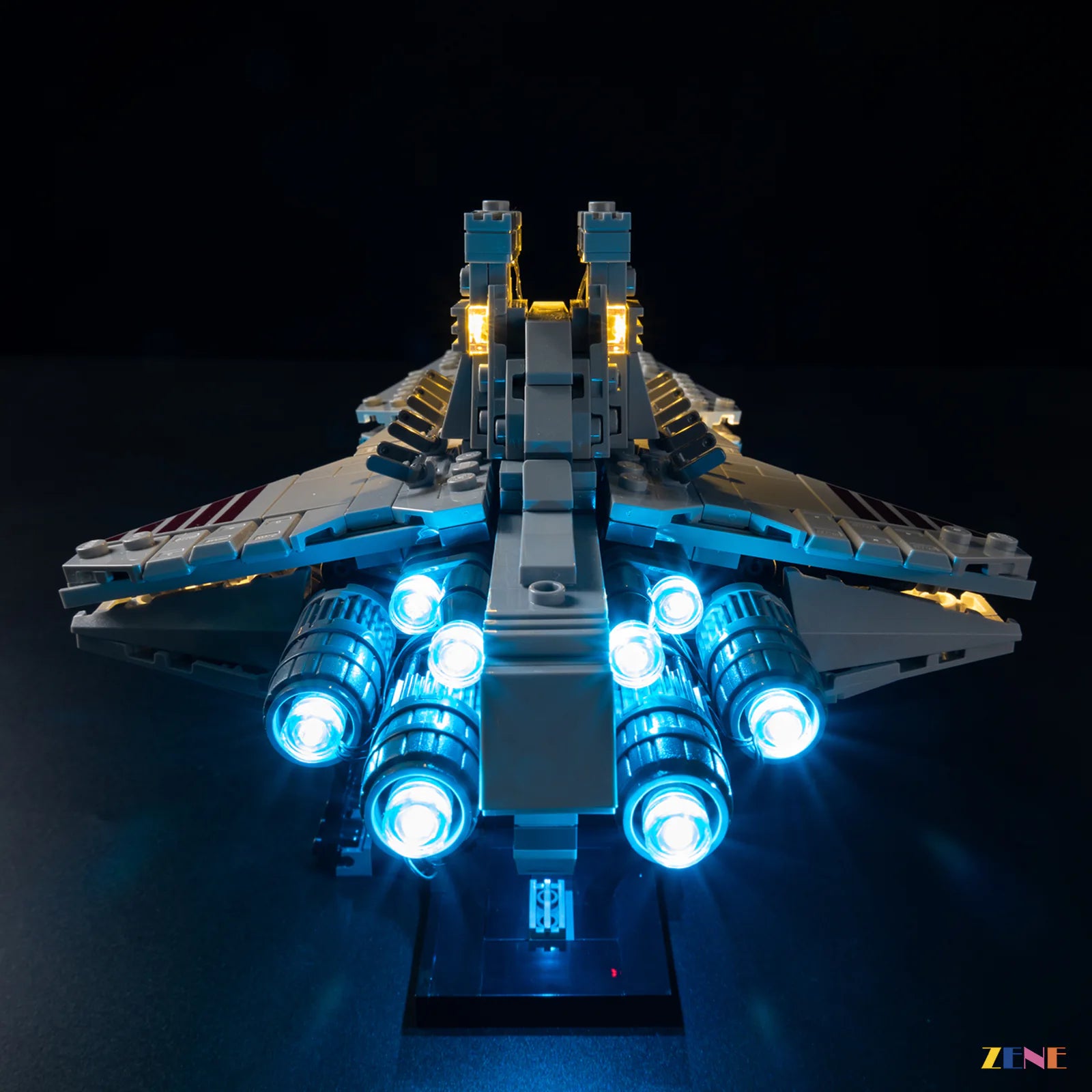galactic fleet shelf centerpiece glow - ZENE Bricks Light Kit for LEGO® Venator-Class Attack Cruiser #75441