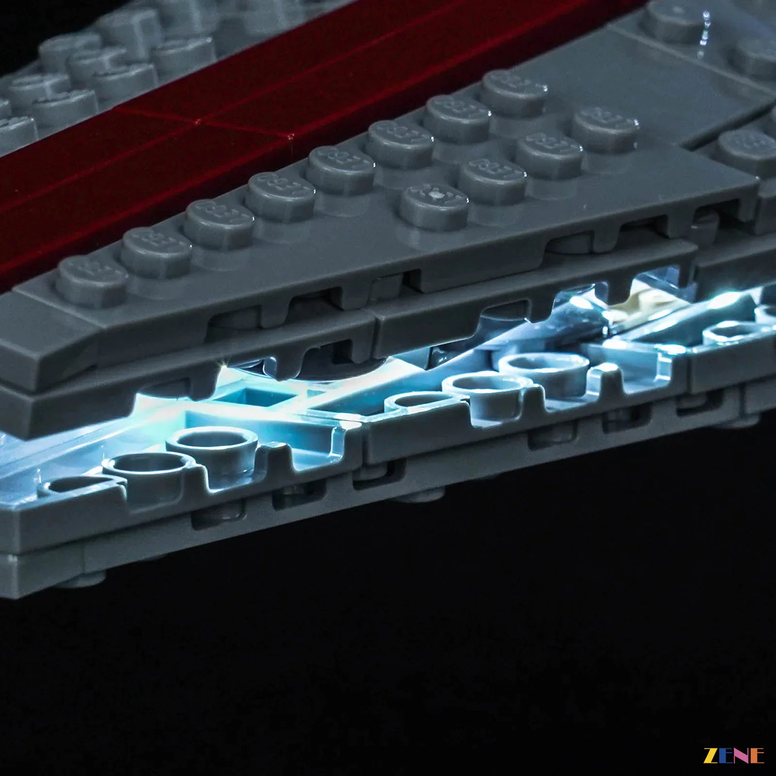 deep blue propulsion lighting upgrade - ZENE Bricks Light Kit for LEGO® Venator-Class Attack Cruiser #75441 Ver.2