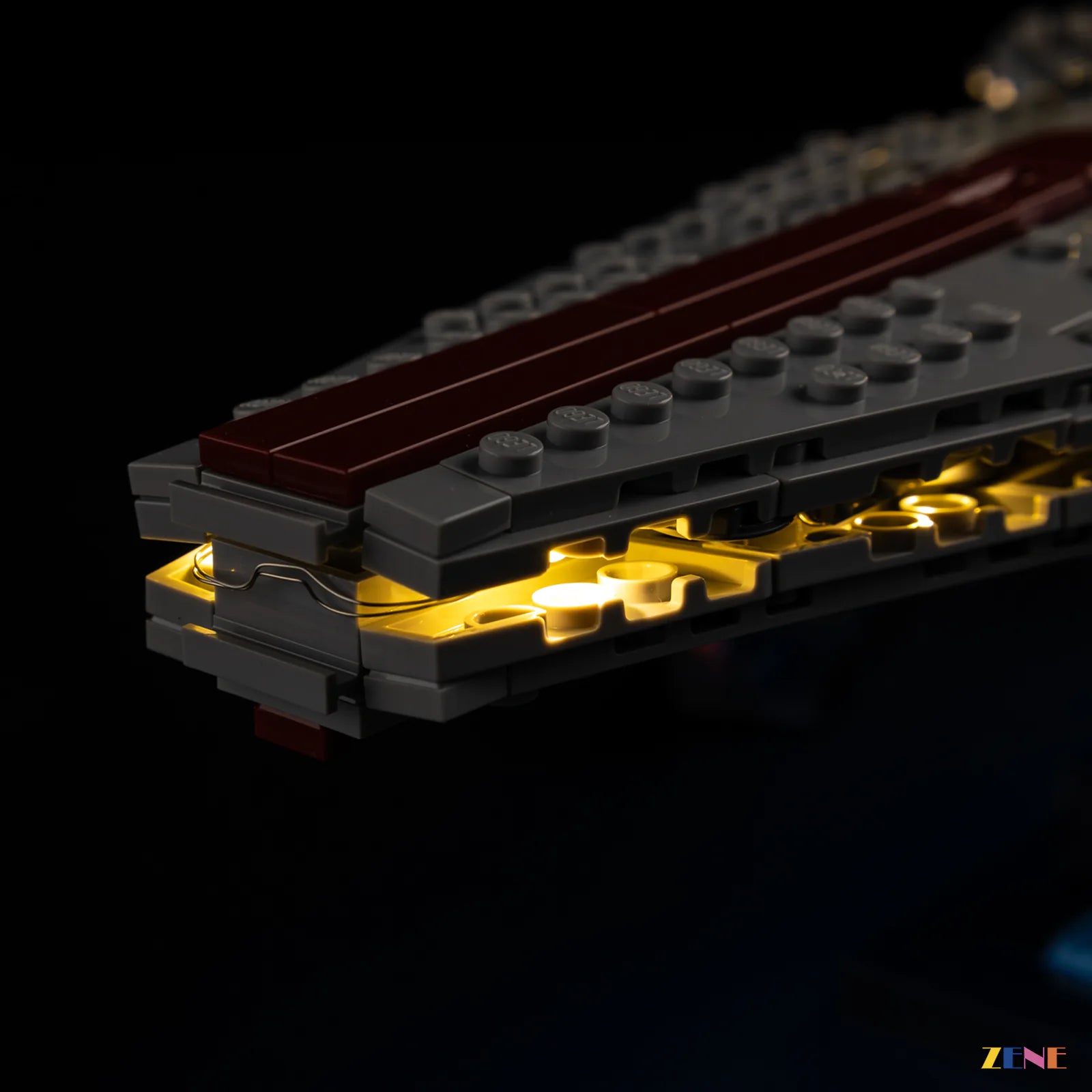 hidden wire starship light design - ZENE Bricks Light Kit for LEGO® Venator-Class Attack Cruiser #75441