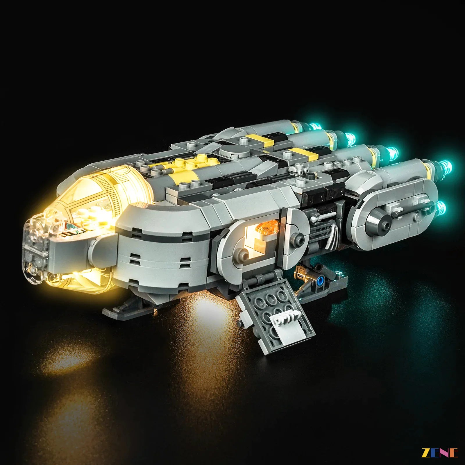 deep space warm cool contrast - ZENE Bricks Light Kit for LEGO® Anzellan Starship #75445