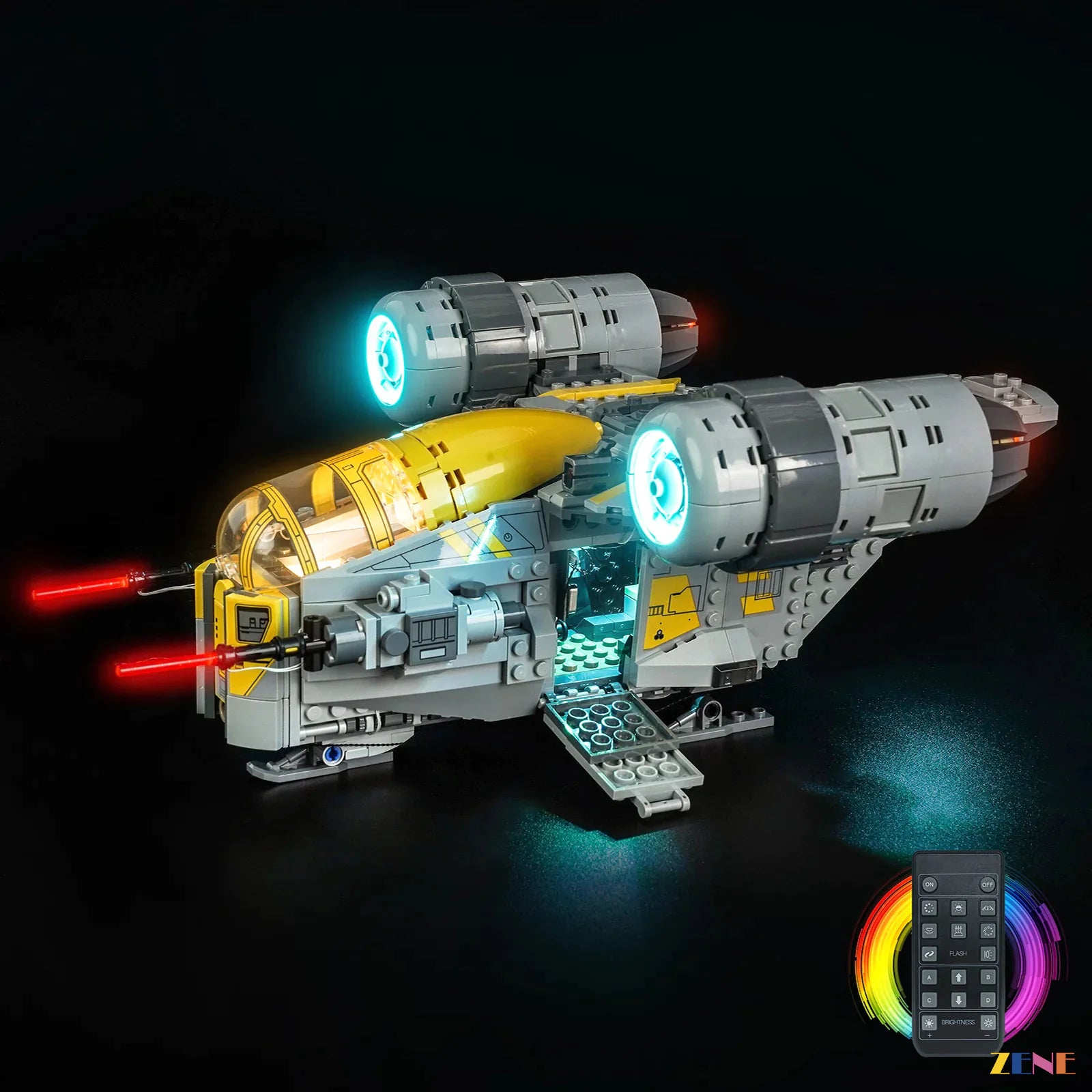 zene bricks Light Kit for The Razor Crest #75447