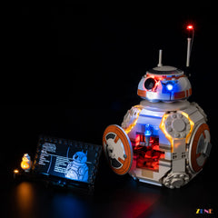 BB8 sensor activation light glow - ZENE Bricks Light Kit for LEGO® BB8 Astromech Droid #75452