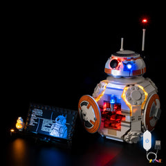 spherical droid internal lighting effect - ZENE Bricks Light Kit for LEGO® BB8 Astromech Droid #75452