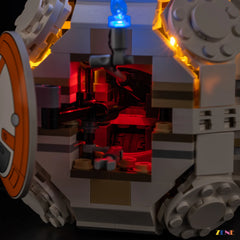 rolling droid activation mode lighting - ZENE Bricks Light Kit for LEGO® BB8 Astromech Droid #75452