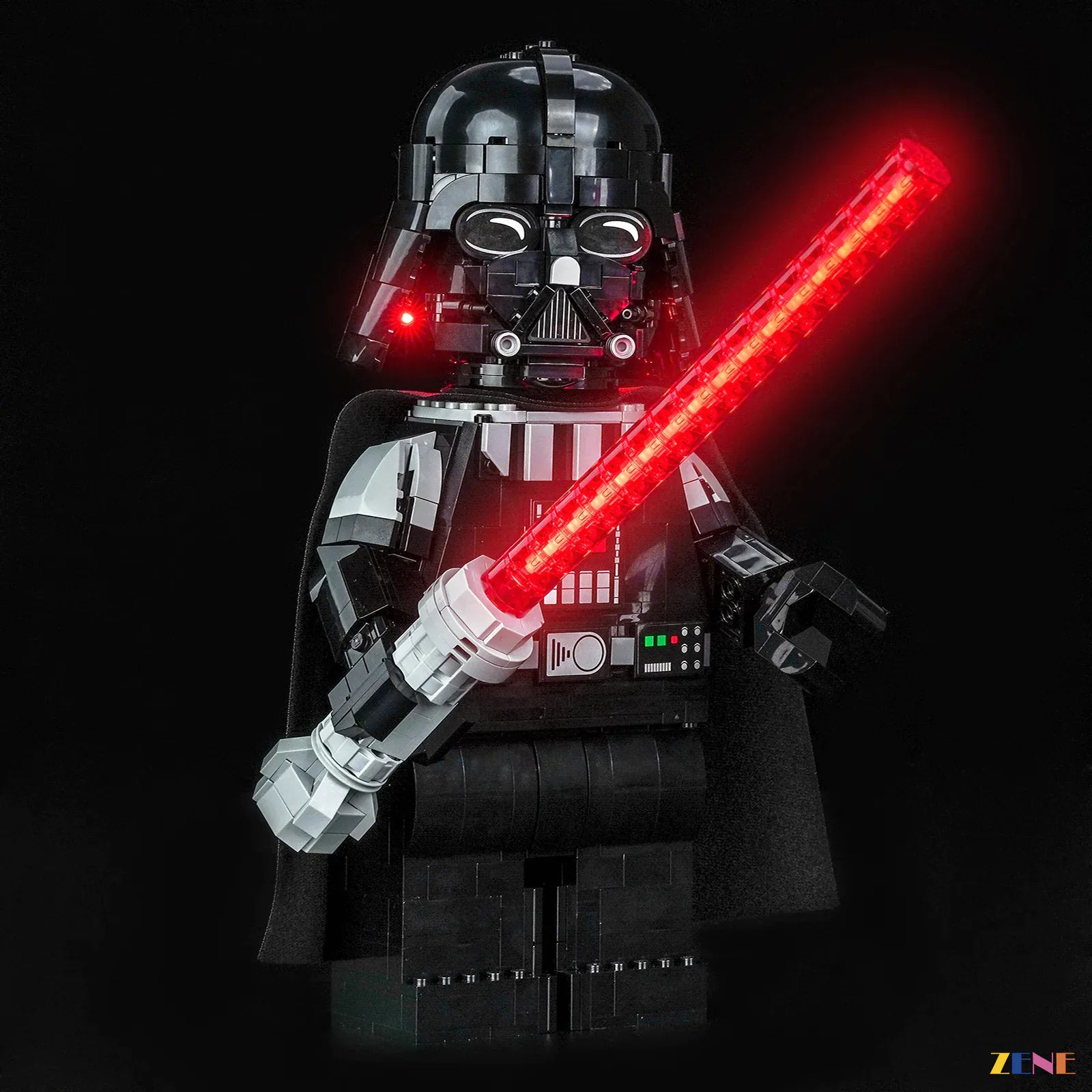 zene bricks Light Kit for Up-Scaled Darth Vader Minifigure #75461
