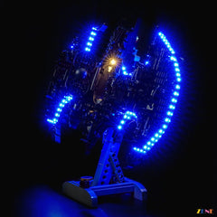 Gotham night searchlight display effect - ZENE Bricks Light Kit for LEGO® Batman Logo #76330