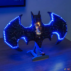 dark knight shelf illumination scene - ZENE Bricks Light Kit for LEGO® Batman Logo #76330