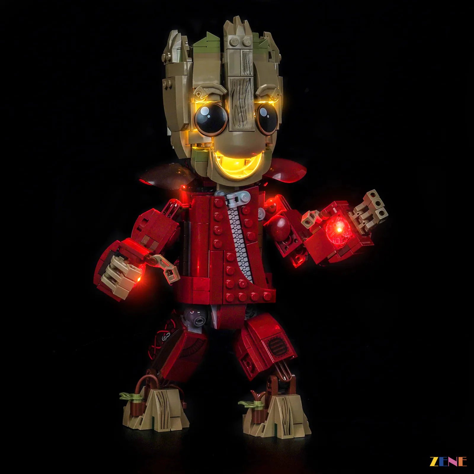 zene bricks LEGO Ravager Jumpsuit Groot Light Kit for #76341
