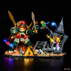 Ganondorf crimson eyes lighting effect - ZENE Bricks Light Kit for LEGO® Ocarina of Time The Final Battle #77093