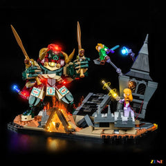 Master Sword radiant blue illumination - ZENE Bricks Light Kit for LEGO® Ocarina of Time The Final Battle #77093