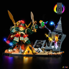 Zelda golden power display glow - ZENE Bricks Light Kit for LEGO® Ocarina of Time The Final Battle #77093