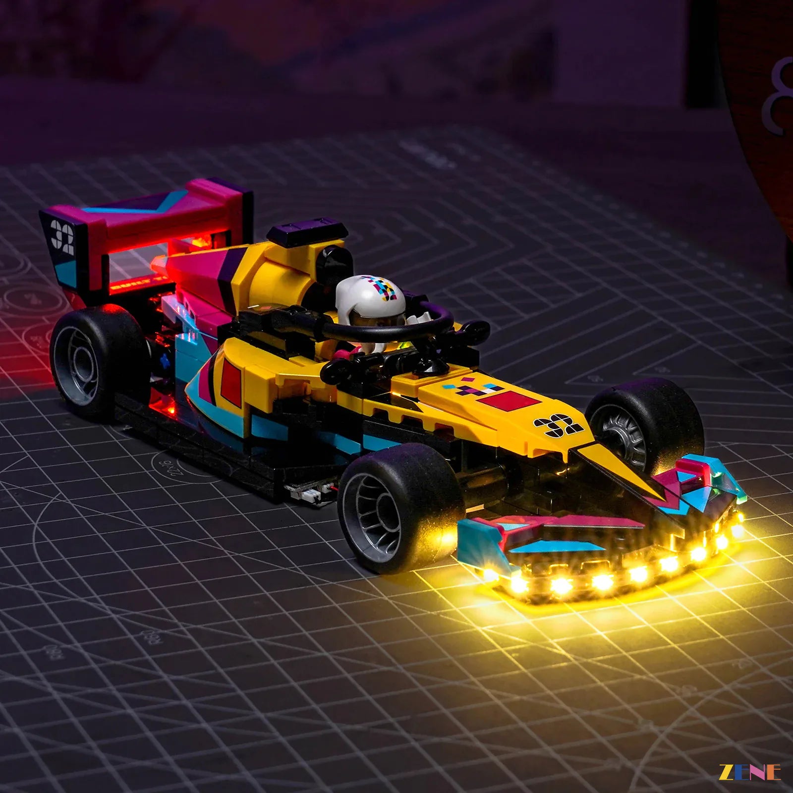zene bricks LEGO F1 ACADEMY LEGO Race Car Light Kit for #77258