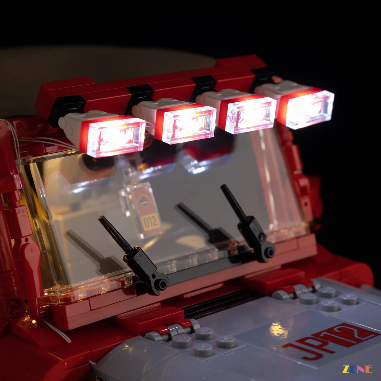 classic movie vehicle shelf glow - ZENE Bricks Light Kit for LEGO® Jurassic Park Jeep Wrangler #77984