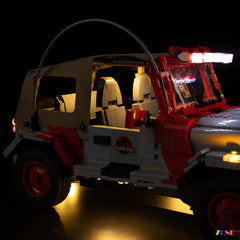 concealed ground light rugged terrain - ZENE Bricks Light Kit for LEGO® Jurassic Park Jeep Wrangler #77984