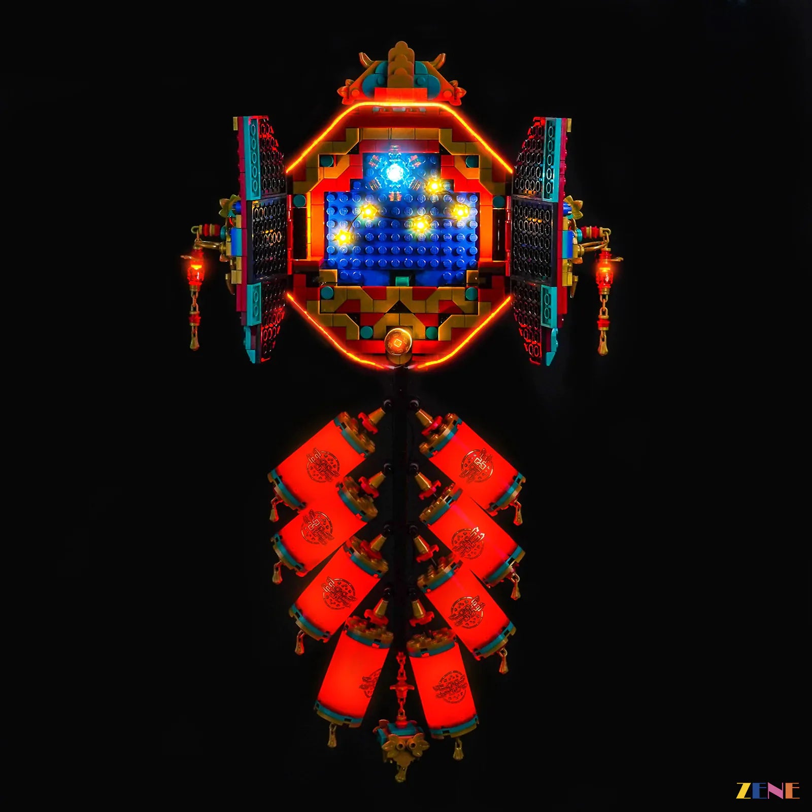 zene bricks LEGO Fortune Firecracker Light Kit for #80118