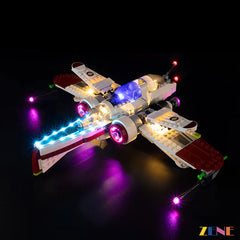 ARC-170 engines cockpit and Clone Wars starfighter glow - ZENE Bricks Light Kit for LEGO® ARC-170 Starfighter #75402