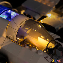 ARC-170 engines cockpit and Clone Wars starfighter glow - ZENE Bricks Light Kit for LEGO® ARC-170 Starfighter #75402