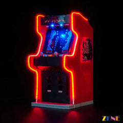 arcade machine red neon and blue screen glow - ZENE Bricks Light Kit for LEGO® Arcade Machine #40805