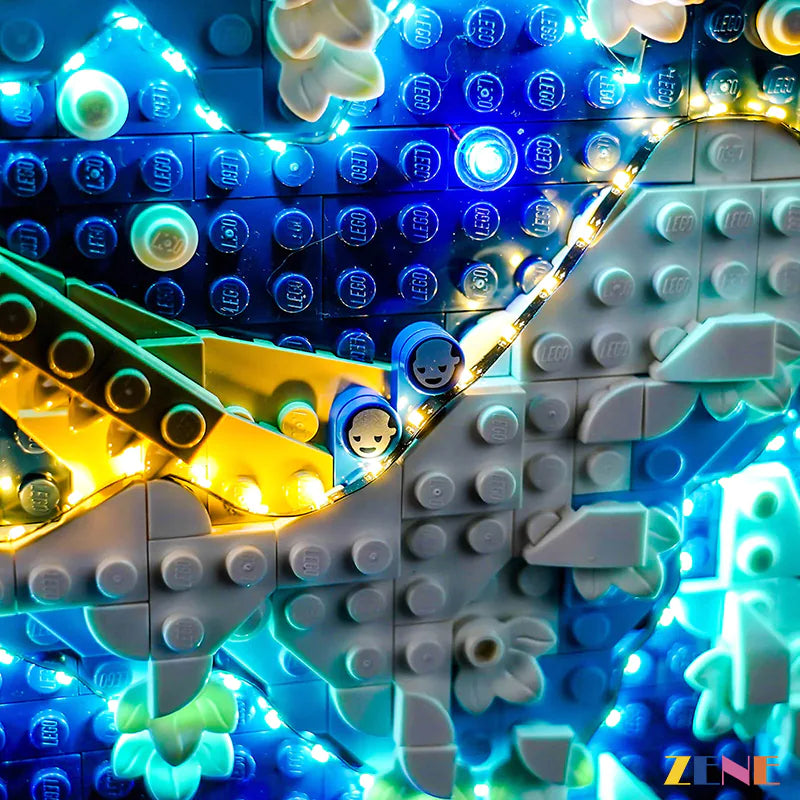 zene bricks Light Kit for LEGO Art Hokusai The Great Wave 31208