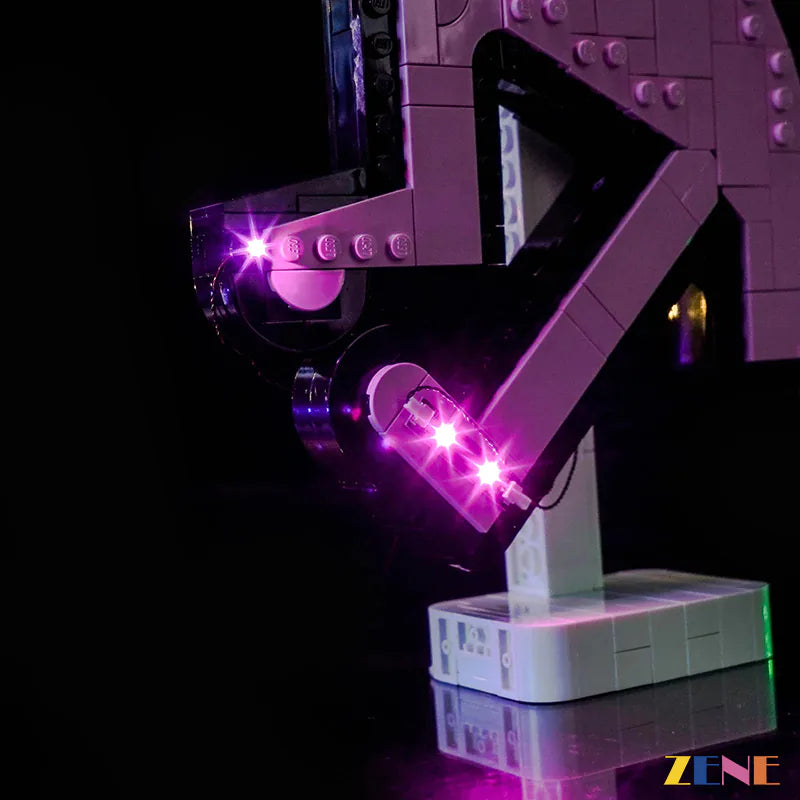 vivid purple figure display lights - ZENE Bricks Light Kit for LEGO® Dancing Figures #31216