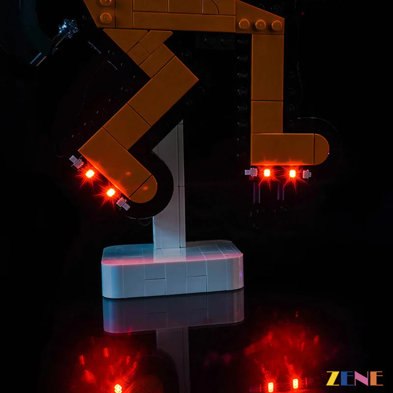 warm yellow art figure lighting - ZENE Bricks Light Kit for LEGO® Dancing Figures #31216