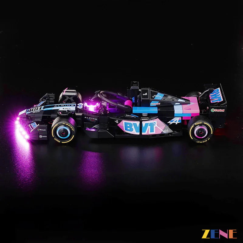 zene bricks Light Kit for LEGO BWT Alpine F1 A524 Race Car #77248