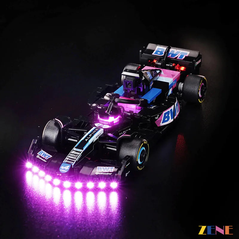 zene bricks Light Kit for LEGO BWT Alpine F1 A524 Race Car #77248