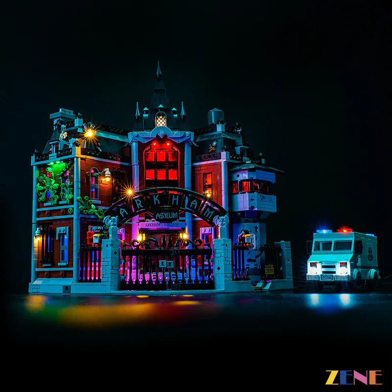 green garden nightscape illumination - ZENE Bricks Light Kit for LEGO® Arkham Asylum #76300