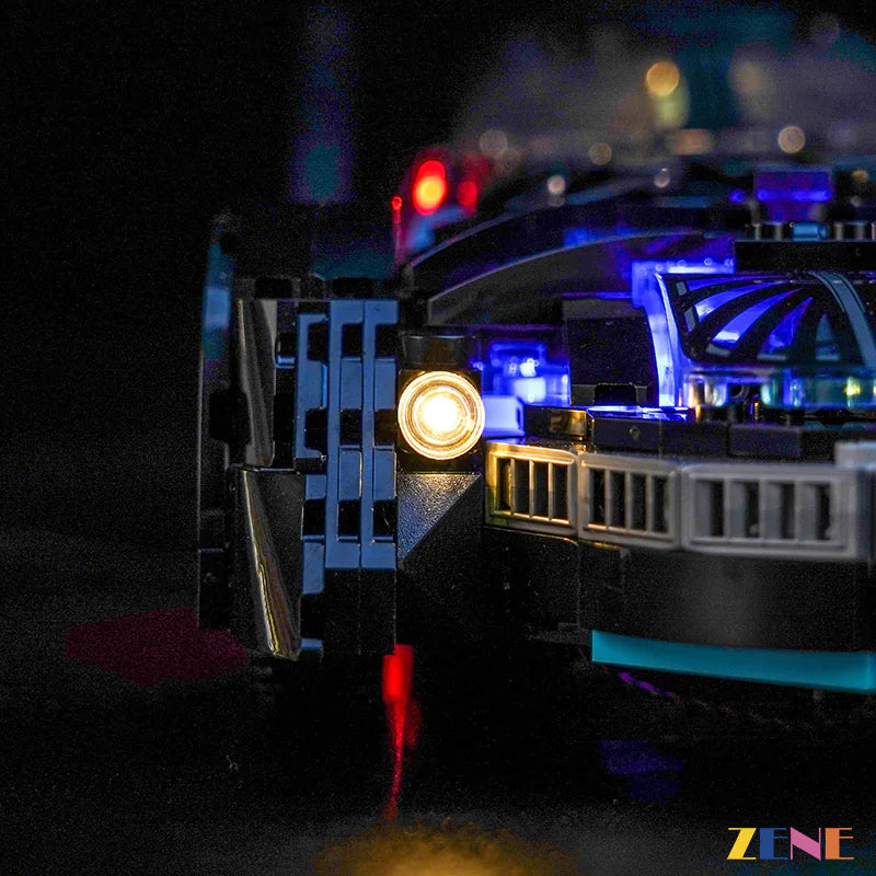 zene bricks Light Kit for Forever Batmobile #76304 (Red Ver.)